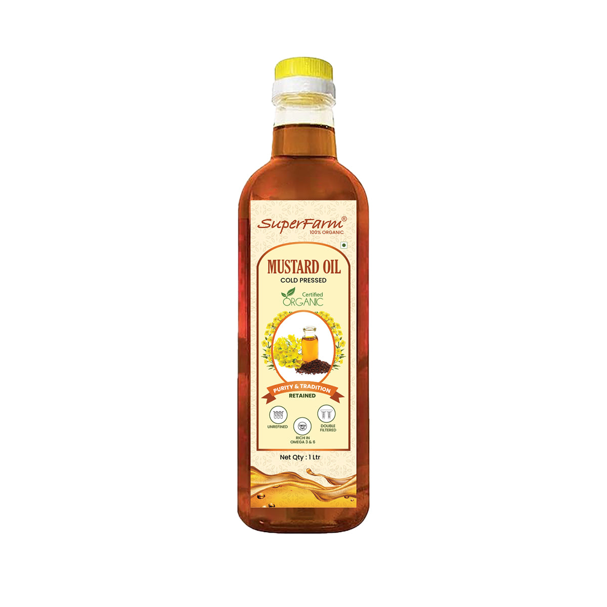 Superfarm Organic Cold Pressed Mustard Oil